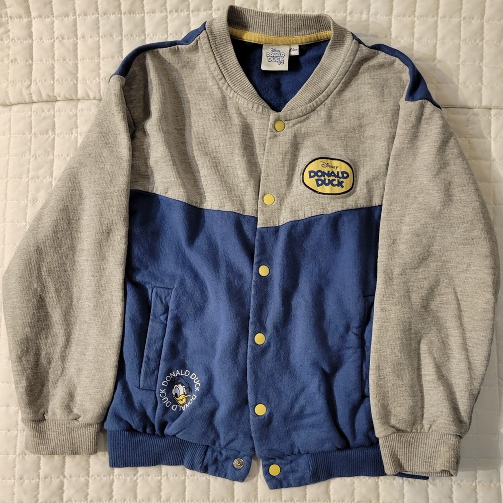VTG Disney Donald Duck Kids Bomber Jacket Sweater Collectible Anniversary Fandom - Picture 2 of 10